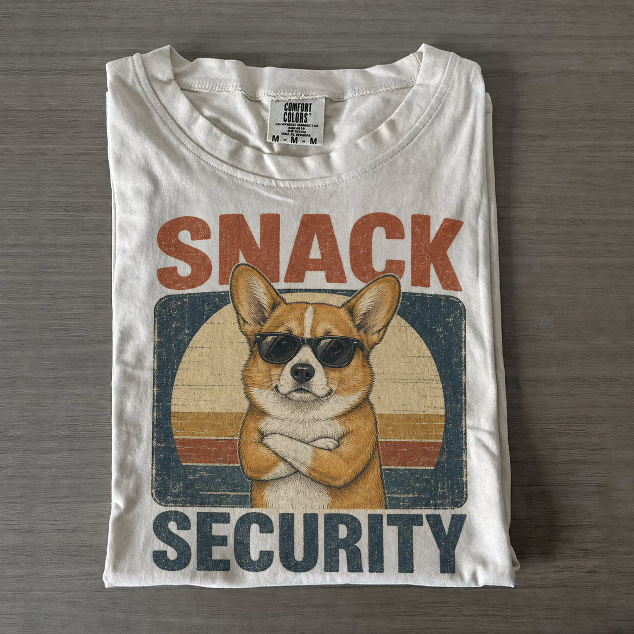 Corgi Snack Security T-shirt