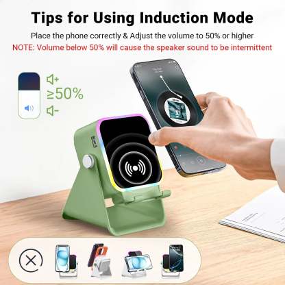 Instant Sensory Boost Wireless Induction Bluetooth Speaker