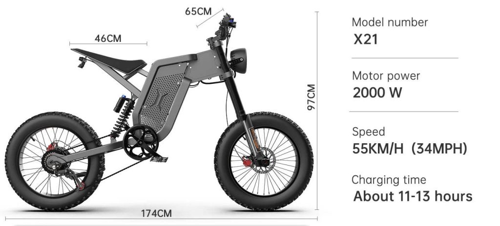 2000w ekx x21 ebike