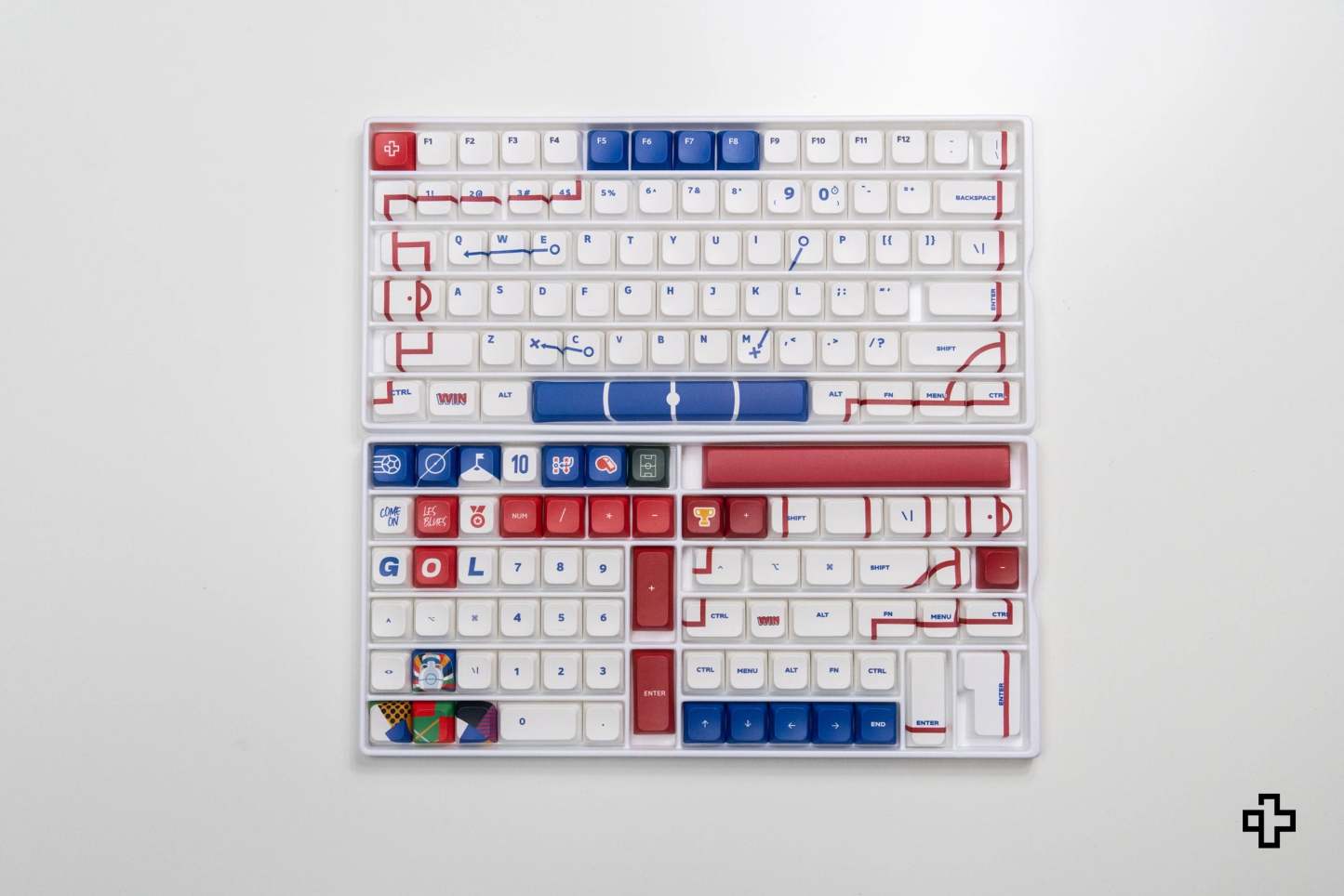 Set taste QwertyKey Euro 2024 Anglia Profil XDA Material PBT