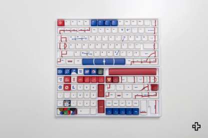 Set taste QwertyKey Euro 2024 Anglia Profil XDA Material PBT