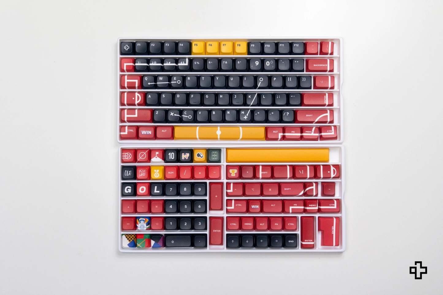 Set taste QwertyKey Euro 2024 Germania Profil XDA Material PBT