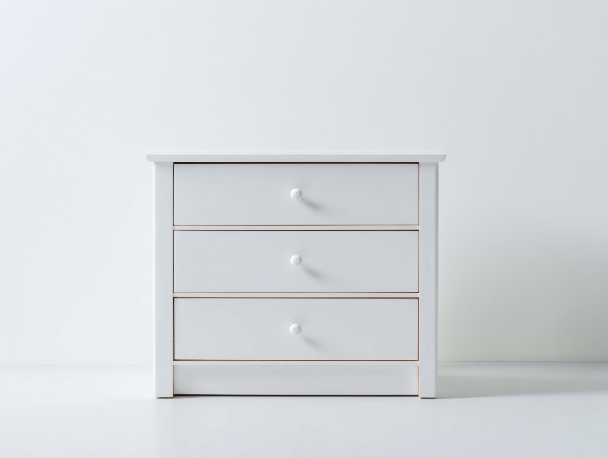 Mesitas de noche de madera 60x40x50 cm blanco para dormitorio - diseño moderno-Homiupmart