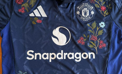 Custom-Made The Football Gal x 2024-25 Manchester United Away Shirt