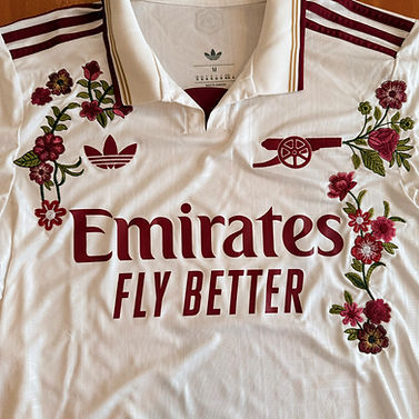 Custom-Made The Football Gal x 2025-26 Arsenal Third Shirt