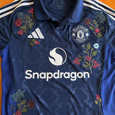 Custom-Made The Football Gal x 2024-25 Manchester United Away Shirt