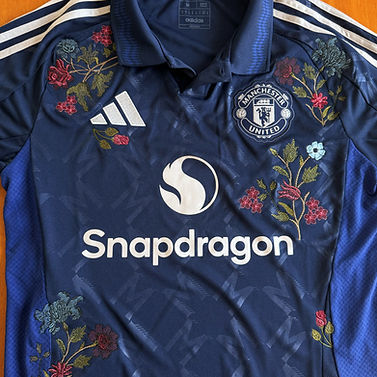 Custom-Made The Football Gal x 2024-25 Manchester United Away Shirt