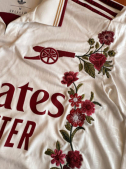 Custom-Made The Football Gal x 2025-26 Arsenal Third Shirt