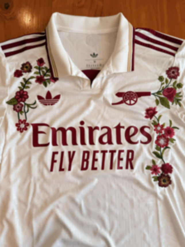 Custom-Made The Football Gal x 2025-26 Arsenal Third Shirt