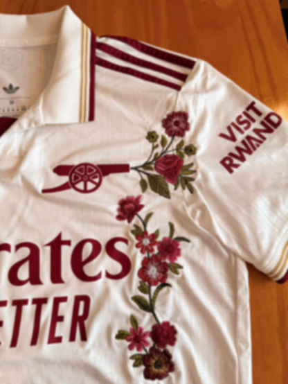 Custom-Made The Football Gal x 2025-26 Arsenal Third Shirt