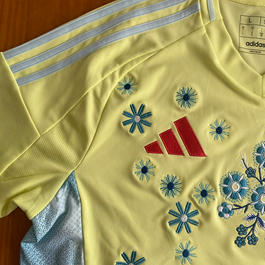 Custom-Made The Football Galx 2024 EURO Spain Away Shirt