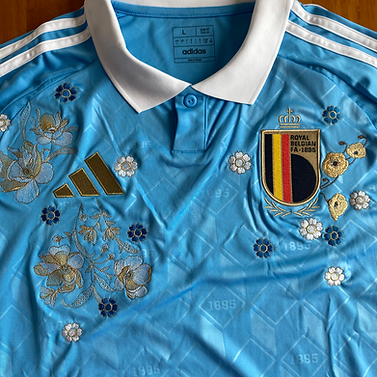 Custom-Made The Football Galx 2024 EURO Belgium Away Shirt