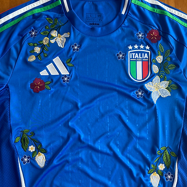 Custom-Made The Football Galx 2024 EURO Italy Home Shirt
