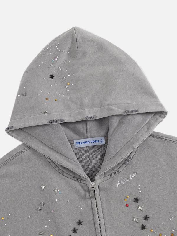 Aelfric Eden Hotfix Rhinestone Star Zip Up Hoodie Vintage Washed Hoodies Streetwear Hooded Sweatshirts Jackets Unisex zip up hoodie,father'sdaygifts Aelfric Eden Hotfix Rhinestone Star Zip Up Hoodie Vintage Washed Hoodies Streetwear Hooded Sweatshirts Jackets Unisex zip up hoodie,father'sdaygifts