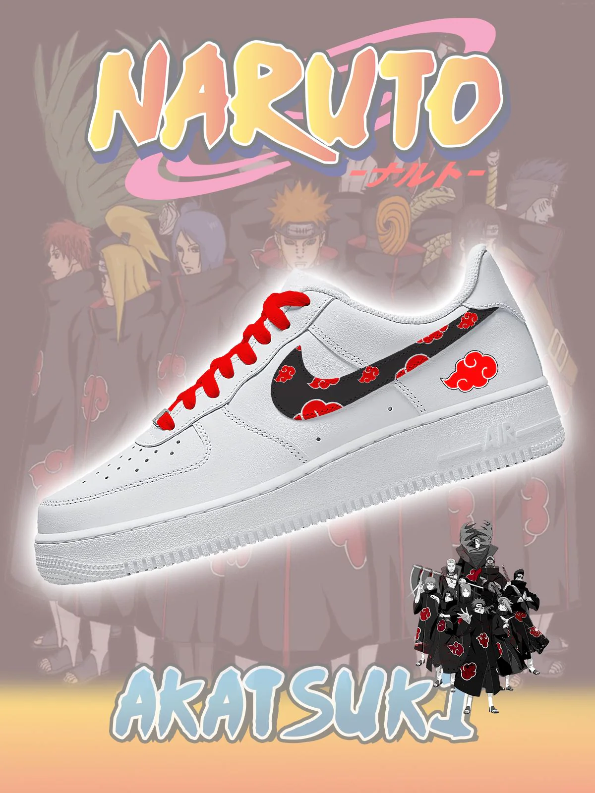 Akatsuki Custom Sneakers