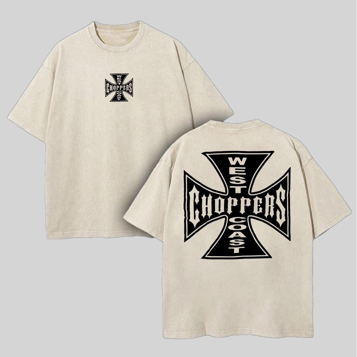 West Coast Choppers Printed Unisex Washed T-Shirt