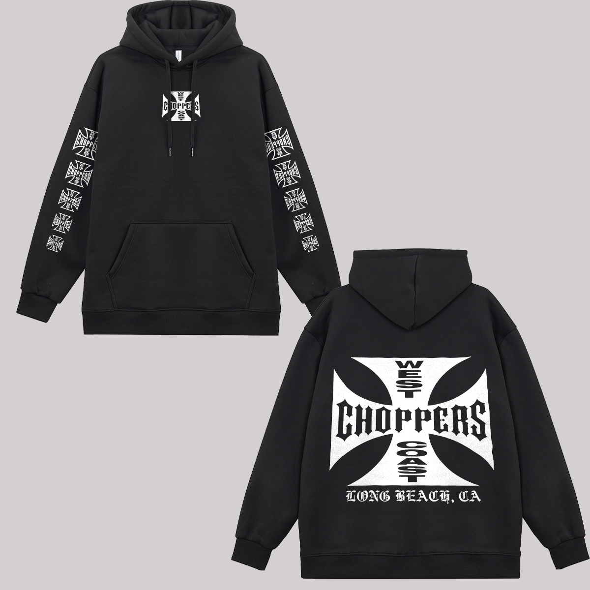 West Coast Choppers Printed Fleece-lined Unisex Hoodie