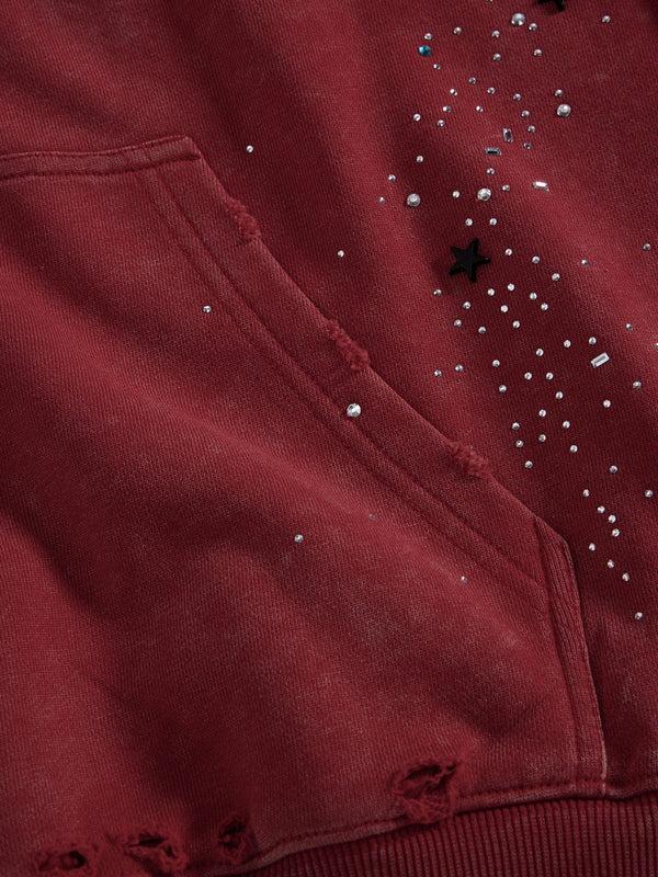 Aelfric Eden Hotfix Rhinestone Star Zip Up Hoodie Vintage Washed Hoodies Streetwear Hooded Sweatshirts Jackets Unisex zip up hoodie,father'sdaygifts Aelfric Eden Hotfix Rhinestone Star Zip Up Hoodie Vintage Washed Hoodies Streetwear Hooded Sweatshirts Jackets Unisex zip up hoodie,father'sdaygifts