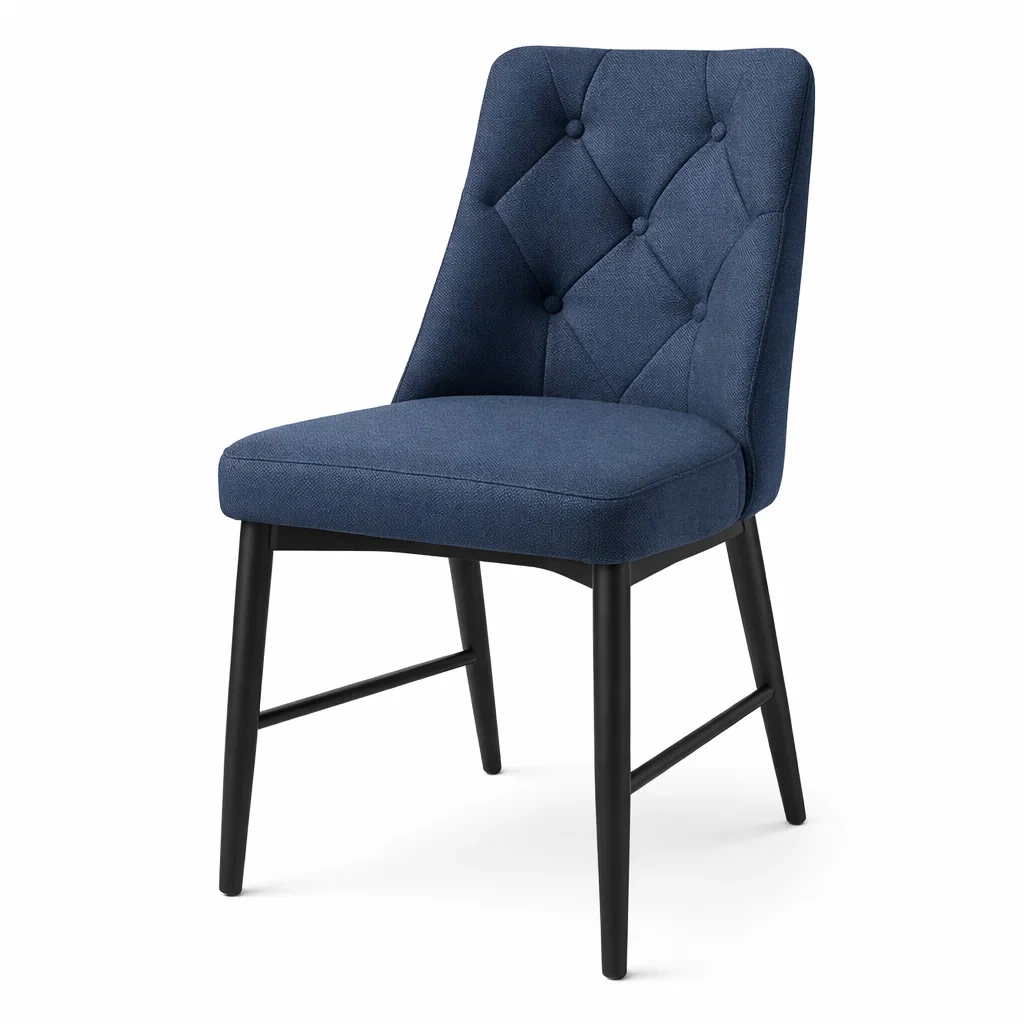 Essstuhl Holz Dunkelblau 45x55x85 cm