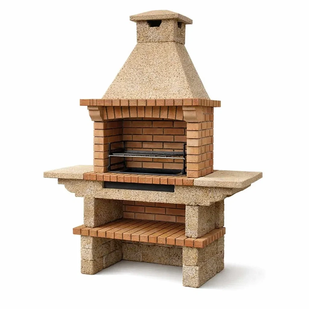 Grillkamin Sandstein Backstein Braun