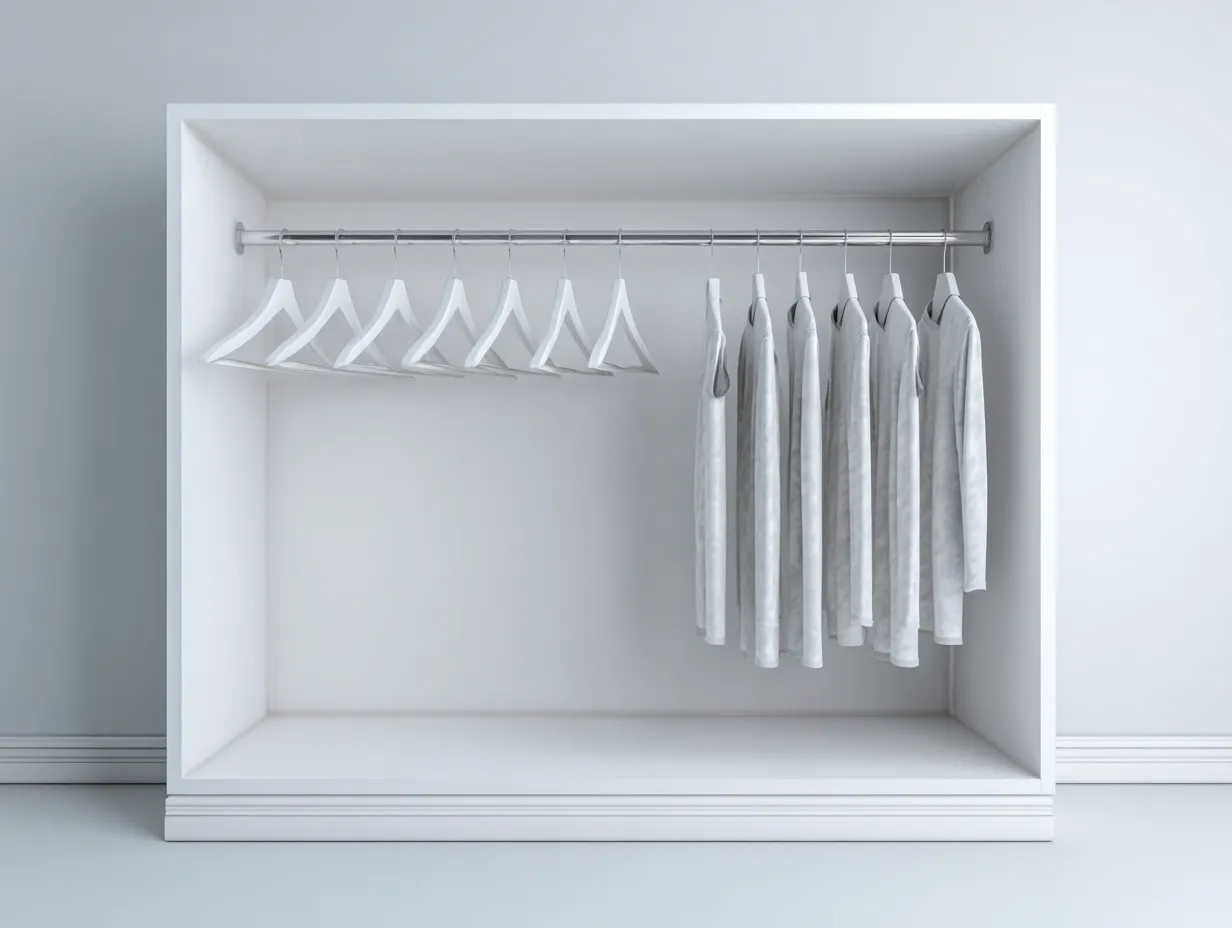 Kleiderschrank-Holzwerkstoff-Metall-162x60x202 cm-Weiß-Modern-Nookgoly