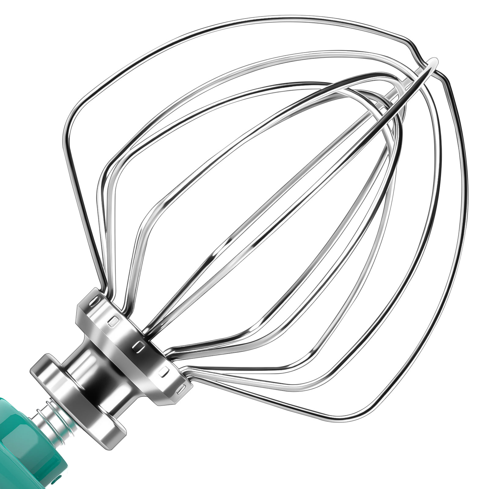 Dishwasher Safe 6 Wire Whisk for Kitchenaid Attachments,Upgrade Real Stainless Steel 6 Wire Whip Attachment for Kitchenaid 4.5-5 Quart Tilt-Head Stand Mixer,Replace K45WW Kitchen Aid Attachments