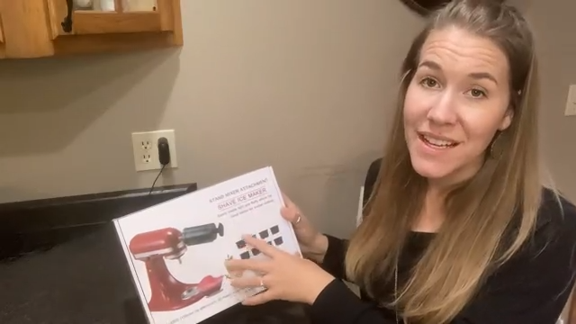 Ice Shaver Attachment for KitchenAid Stand Mixer- Efficient Shaved Ice Maker, High Production Shave Ice Machines Ice Cream Maker, Essential Mixer Parts with 8 Molds - By Aooaid