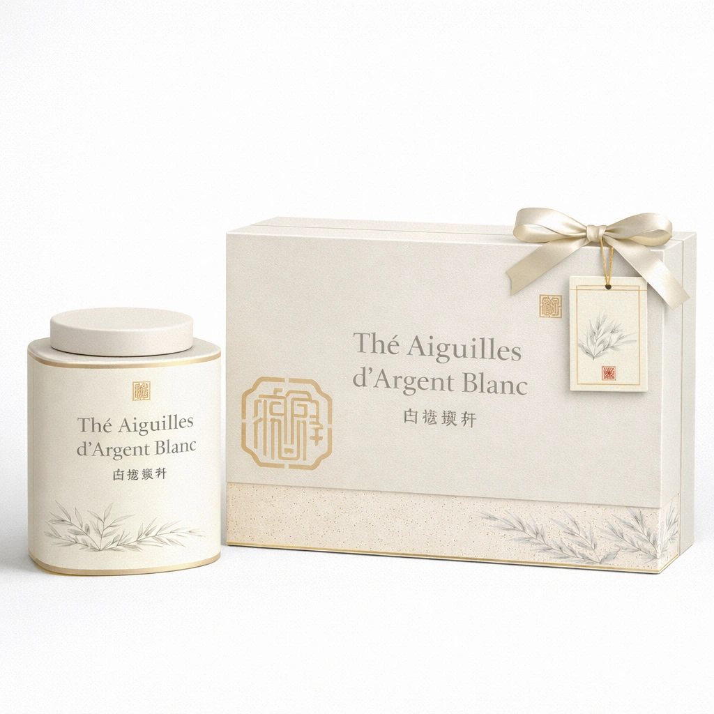 Th Blanc Bai Hao Yin Zhen (Aiguilles dArgent) ?C Coffret Cadeau Blanc Cass-cozexa