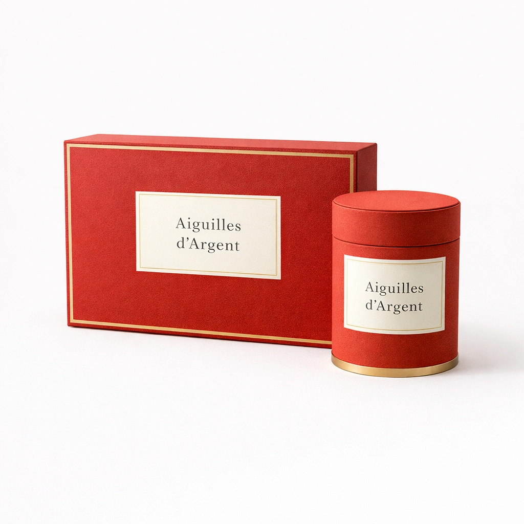 Th Blanc Bai Hao Yin Zhen (Aiguilles dArgent) ?C Coffret Cadeau Rouge-cozexa