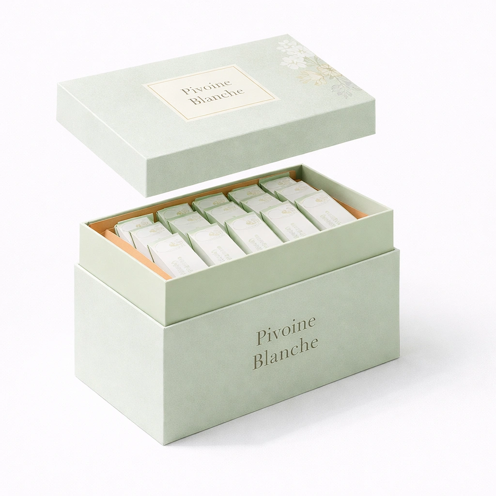 Th Blanc Pivoine Blanche (Bai Mu Dan) ?C Coffret Assortiment (Vert Clair)-cozexa