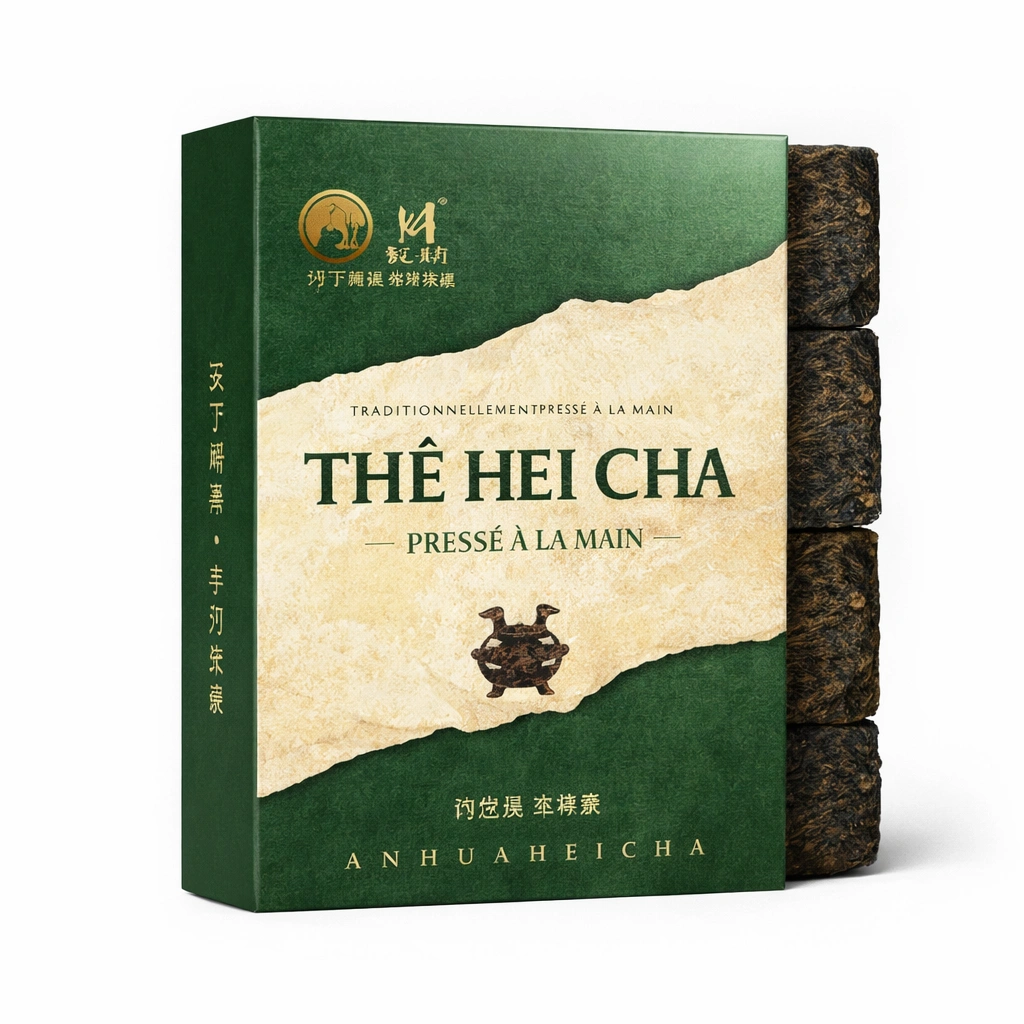 Coffret de th Hei Cha press 4  25 g en blocs-cozexa