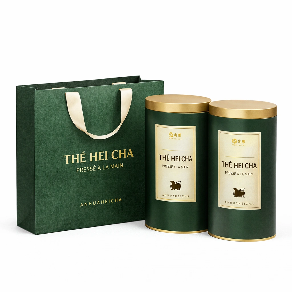 Coffret de th Hei Cha 2  70 g avec sac assorti-cozexa