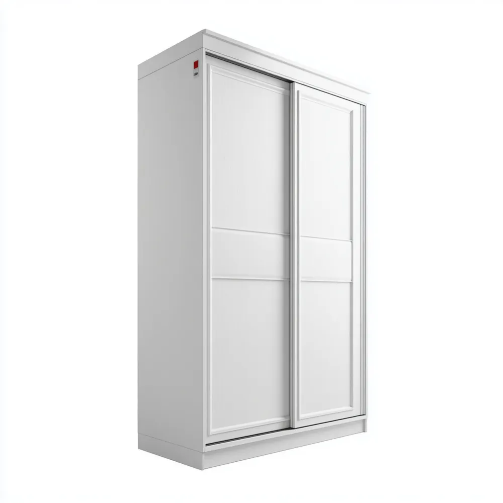 Armario con puertas correderas 180x200x60 cm - Blanco