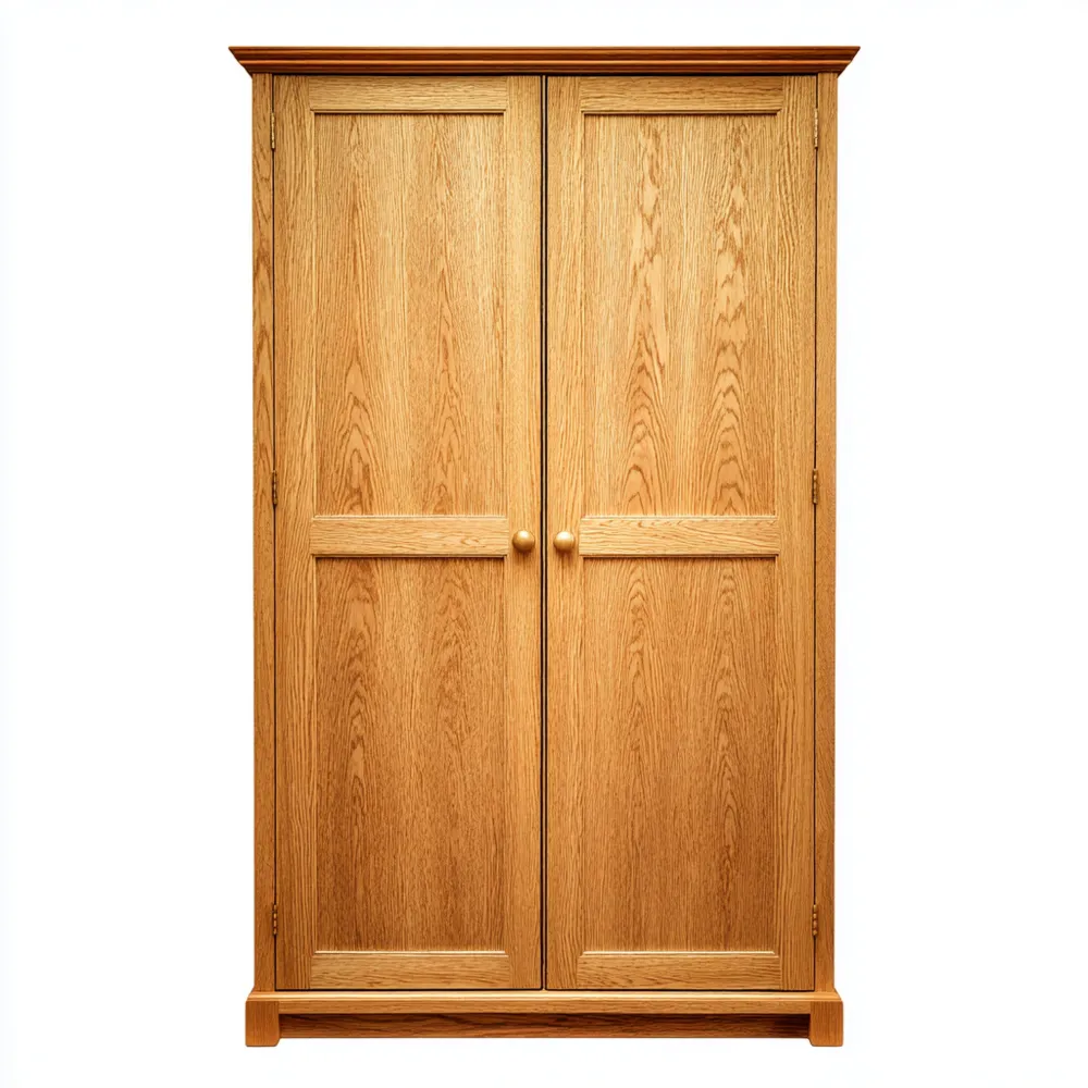 Armario de Madera de Roble 120x200x60 cm - Diseño Clásico