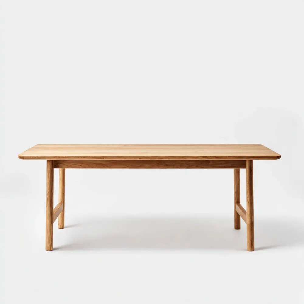 Mesa de comedor de Madera Maciza 180x90x75 cm - Natural