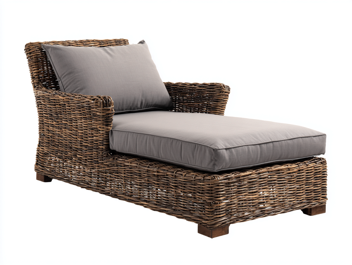 Tumbonas ratán sintético 180x75x70 cm marrón exterior - diseño moderno-Homiupshop