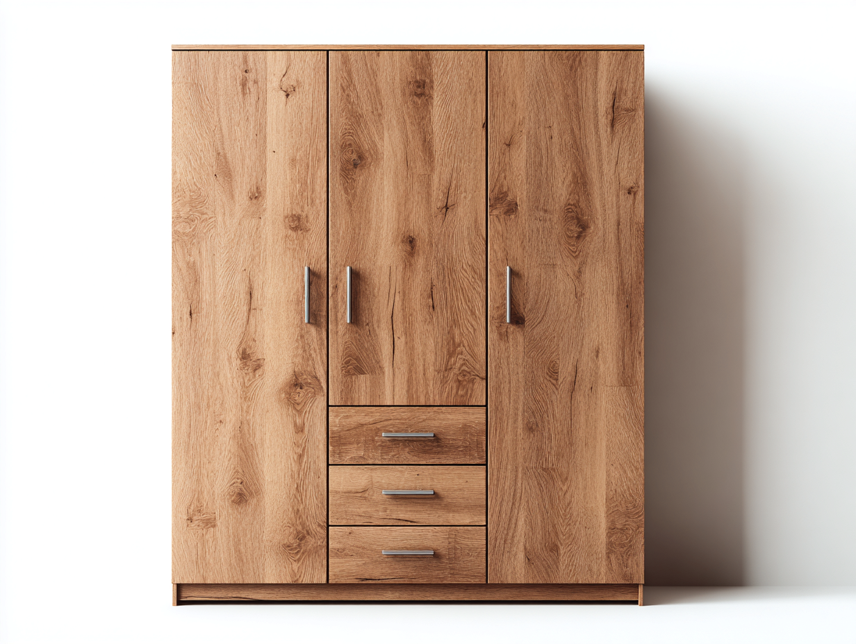 Armarios madera 120x50x180 cm marrón almacenamiento dormitorio - diseño moderno-Homiupshop