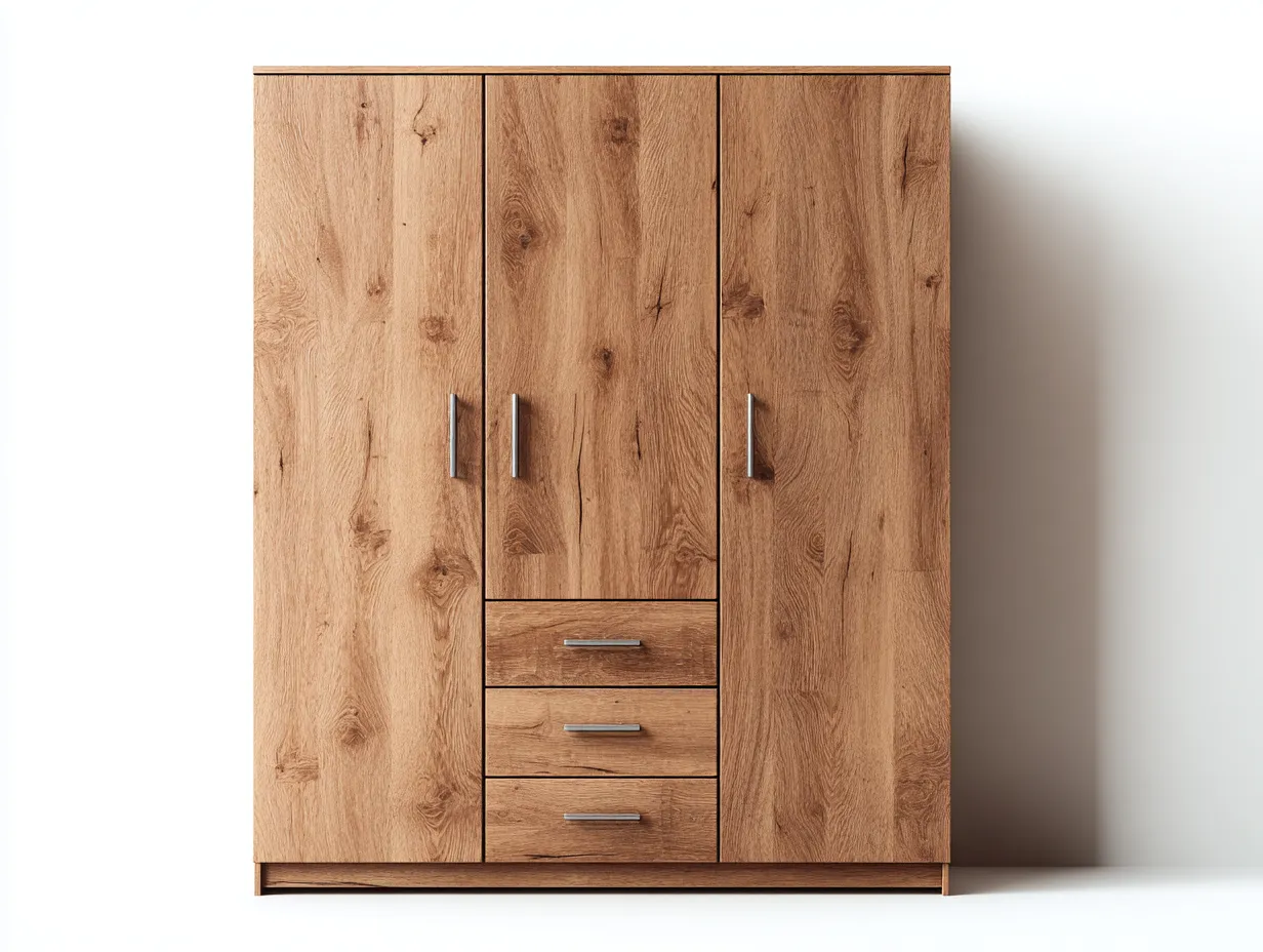 Armarios madera 120x50x180 cm marrón almacenamiento dormitorio - diseño moderno-Homiupshop