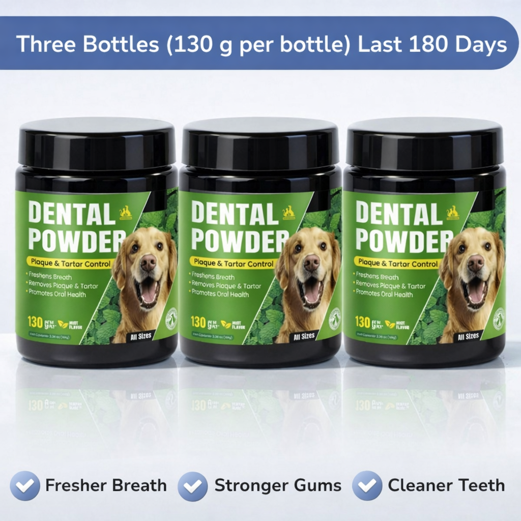 PetSmile Offerta speciale | Polvere per igiene orale quotidiana per cani, supporto contro alito pesante e accumulo di placca, pagamento alla consegna