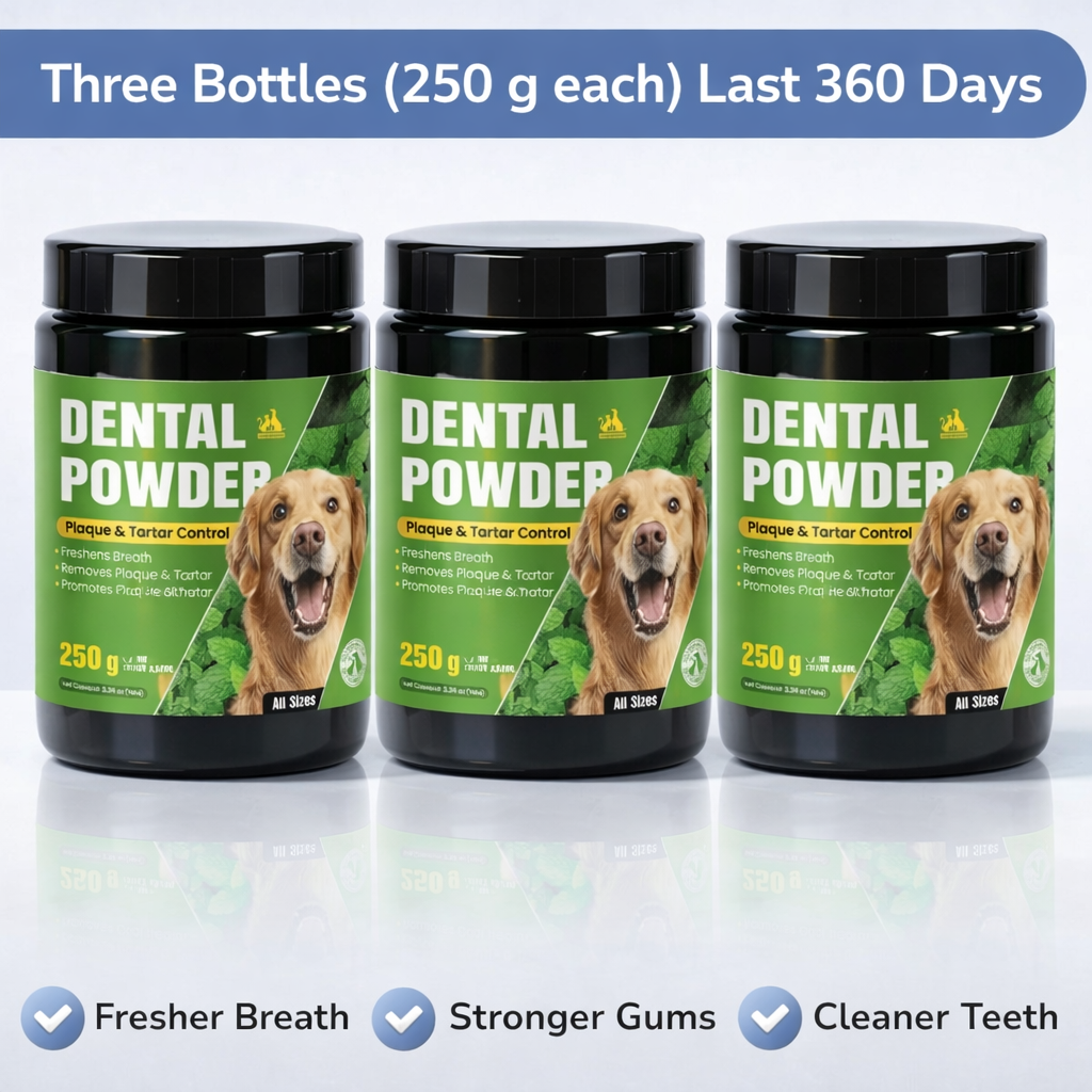 PetSmile Offerta speciale | Polvere per igiene orale quotidiana per cani, supporto contro alito pesante e accumulo di placca, pagamento alla consegna