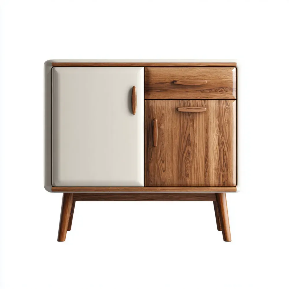 Gabinete de Almacenamiento 80x40x90 cm - Madera/Blanco - Diseño Moderno