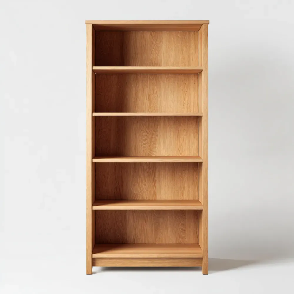 Estantería de madera 180x80x30 cm – Roble – Diseño clásico-Lumviy