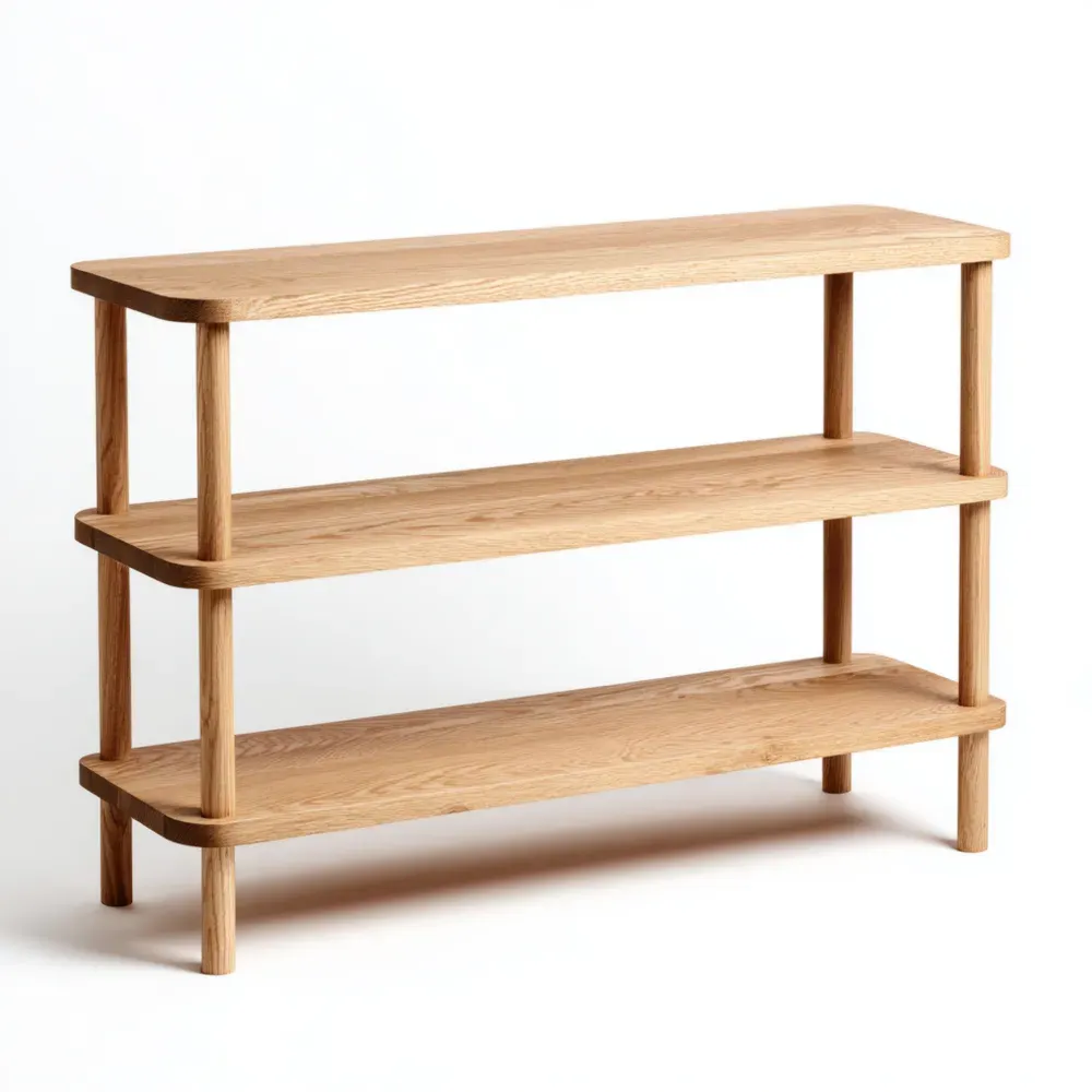 Estantería de Madera de Roble 100x30x80 cm - Diseño Minimalista-Lumviy