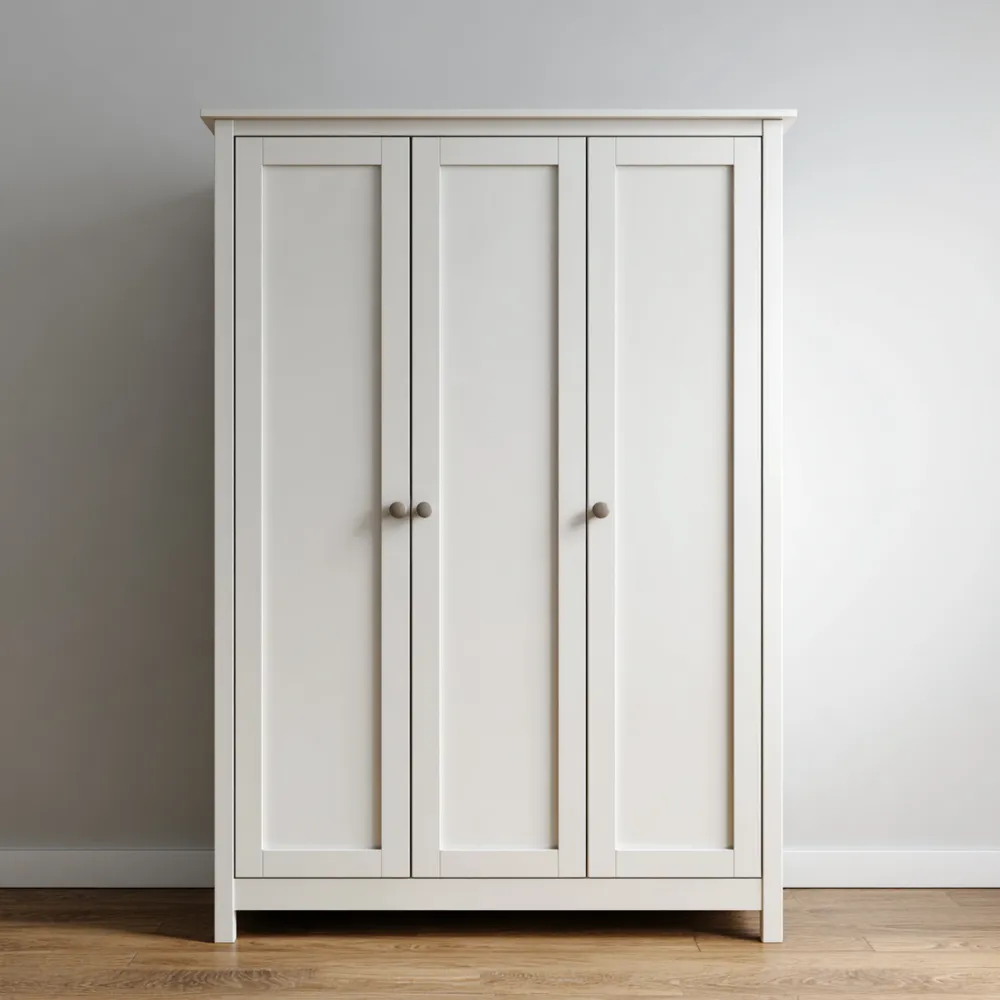 Armario de Madera 150x200x60 cm - Blanco - Diseño Moderno