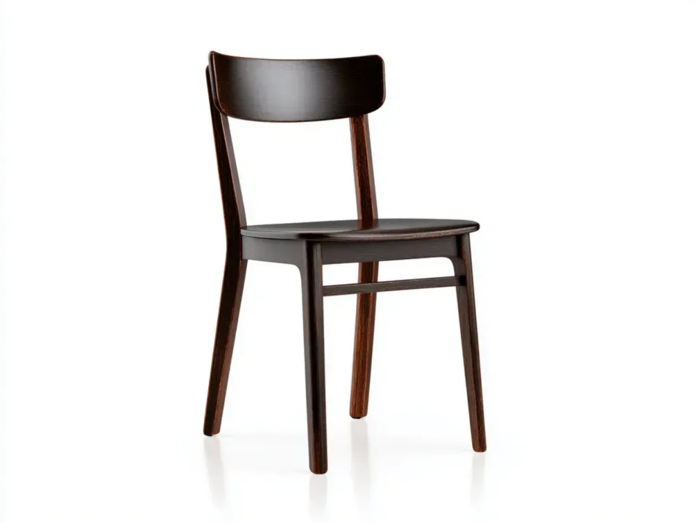 Silla de comedor Madera 45x50x85 cm - Marrón oscuro - Diseño clásico
