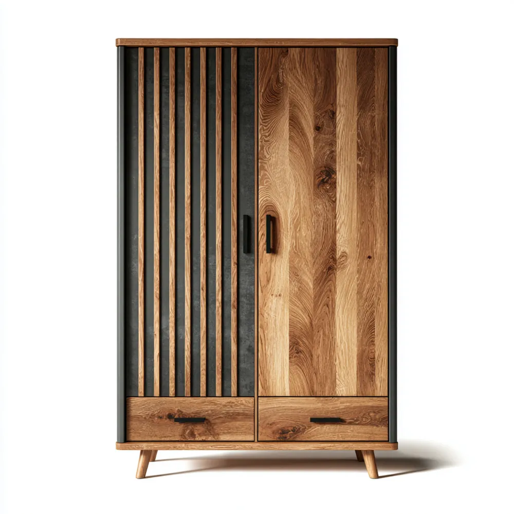 Armario de Madera de Roble 120x60x200 cm - Diseño Moderno