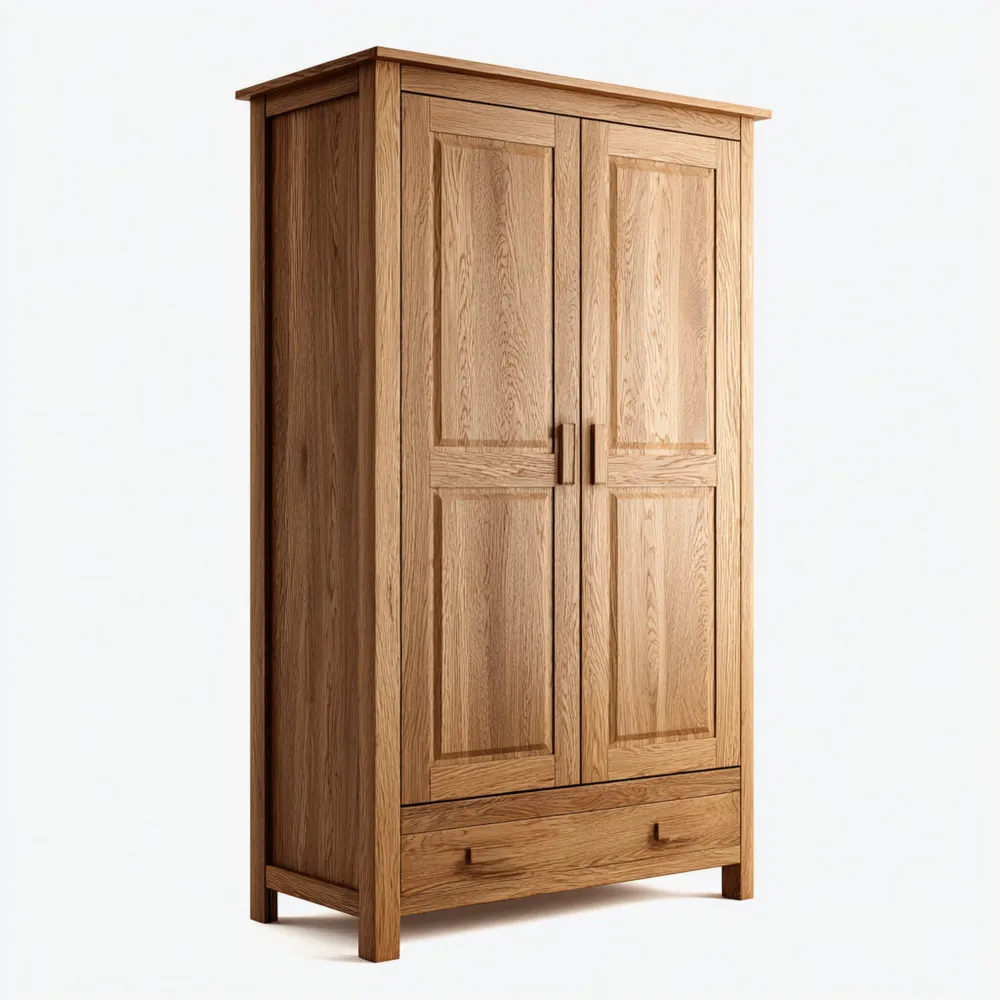 Armario de Madera de Roble 180x90x50 cm – Diseño Clásico
