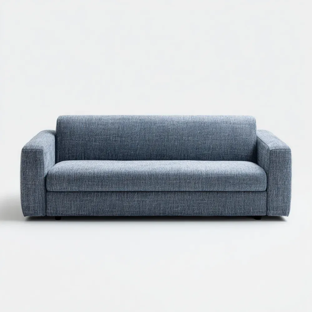 Sofá de Tela 200x90x85 cm - Azul - Diseño Moderno-Wynnahome