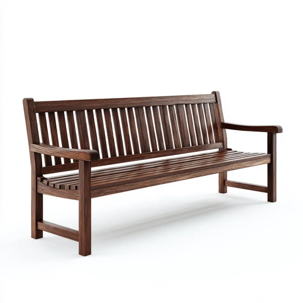 Banco de Jardín de Madera 150x60x90 cm - Marrón - Diseño Clásico-Wynnahome