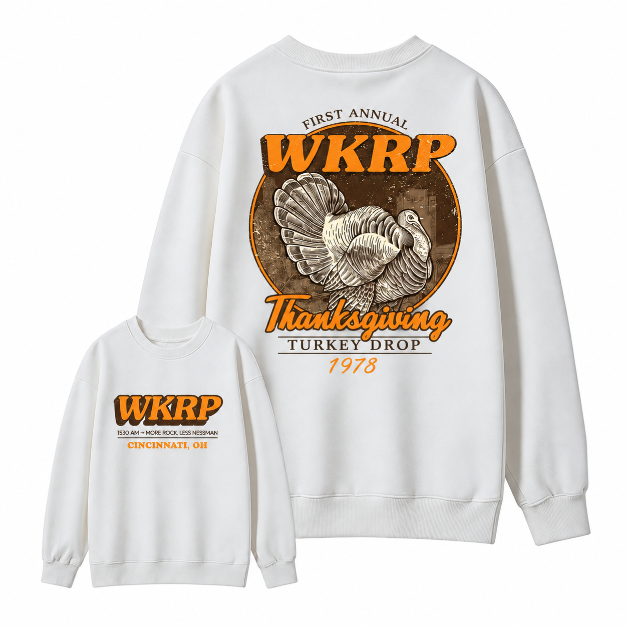 First Annual Turkey Drop Two Sides T-shirt, Thanksgiving Vintage Tee, Graphic Streetwear Tee